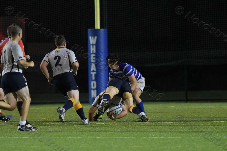 Wheaton Men\'s Rugby vs Mass Maritime.  Photo by Keith Nordstrom